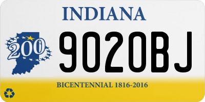 IN license plate 902OBJ