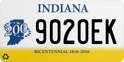 IN license plate 902OEK
