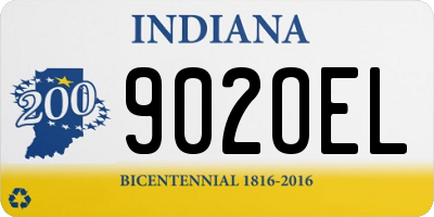IN license plate 902OEL