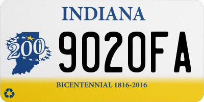 IN license plate 902OFA