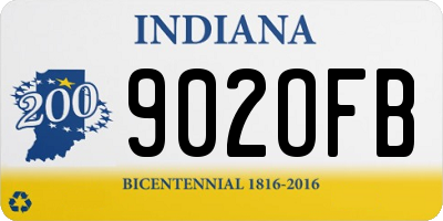 IN license plate 902OFB