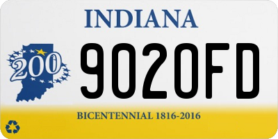 IN license plate 902OFD