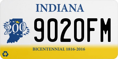 IN license plate 902OFM