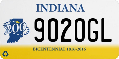 IN license plate 902OGL