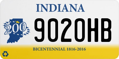 IN license plate 902OHB