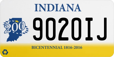 IN license plate 902OIJ