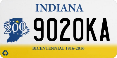 IN license plate 902OKA