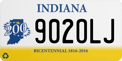 IN license plate 902OLJ