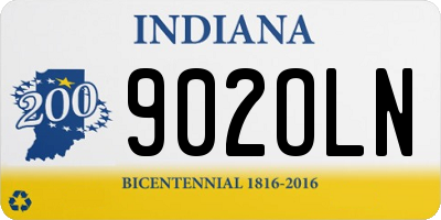 IN license plate 902OLN