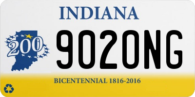 IN license plate 902ONG