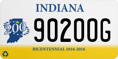 IN license plate 902OOG