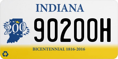 IN license plate 902OOH