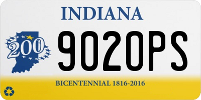 IN license plate 902OPS