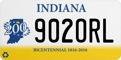 IN license plate 902ORL