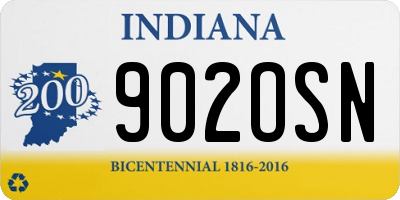 IN license plate 902OSN