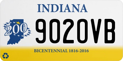 IN license plate 902OVB