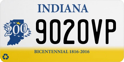 IN license plate 902OVP