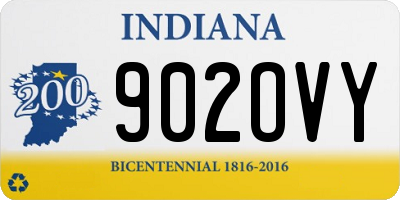IN license plate 902OVY