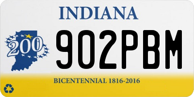 IN license plate 902PBM