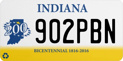 IN license plate 902PBN