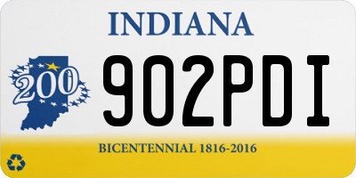 IN license plate 902PDI