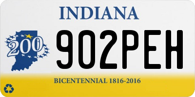 IN license plate 902PEH
