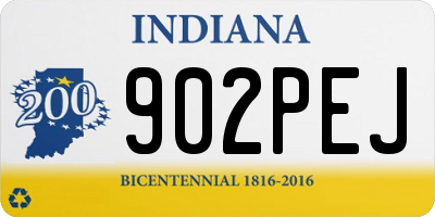 IN license plate 902PEJ