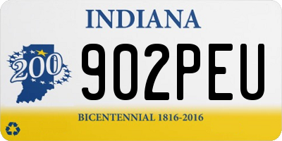 IN license plate 902PEU