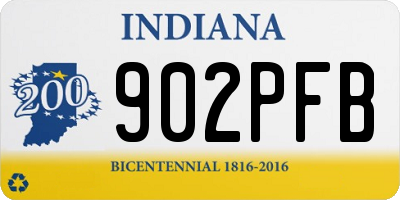 IN license plate 902PFB