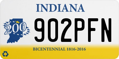 IN license plate 902PFN