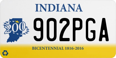 IN license plate 902PGA