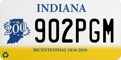 IN license plate 902PGM