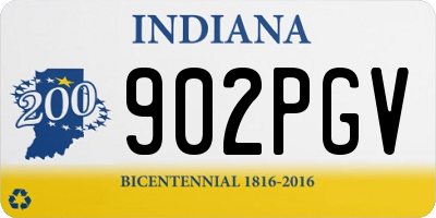 IN license plate 902PGV