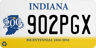 IN license plate 902PGX