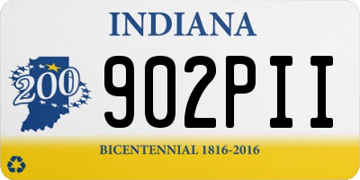 IN license plate 902PII
