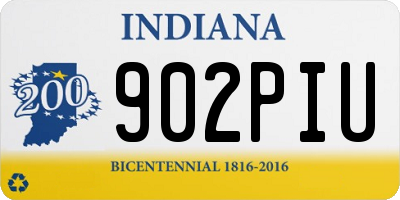 IN license plate 902PIU