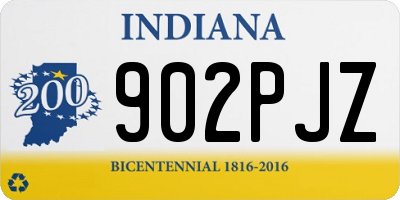 IN license plate 902PJZ