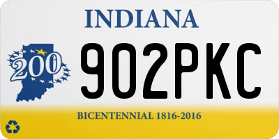 IN license plate 902PKC