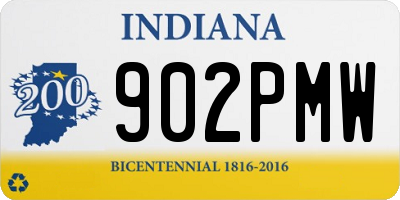 IN license plate 902PMW