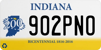 IN license plate 902PNO