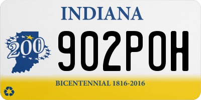 IN license plate 902POH