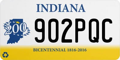 IN license plate 902PQC