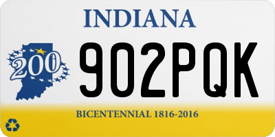 IN license plate 902PQK
