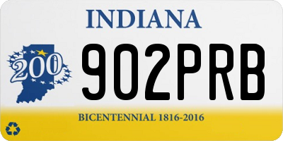 IN license plate 902PRB