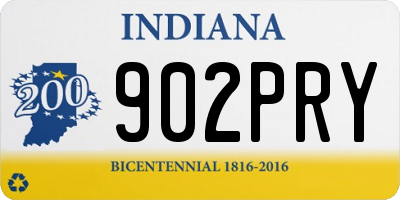 IN license plate 902PRY