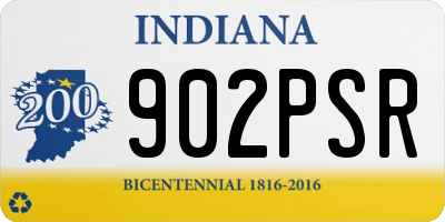 IN license plate 902PSR