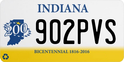 IN license plate 902PVS