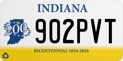 IN license plate 902PVT