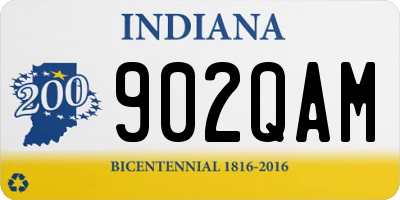 IN license plate 902QAM
