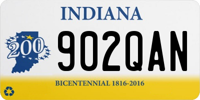 IN license plate 902QAN